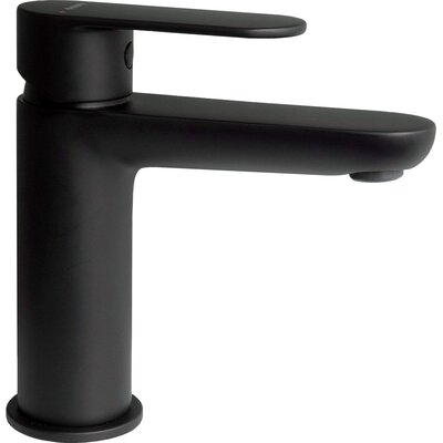 Deante Alpinia bateria umywalkowa stojąca czarny mat BGAN20M