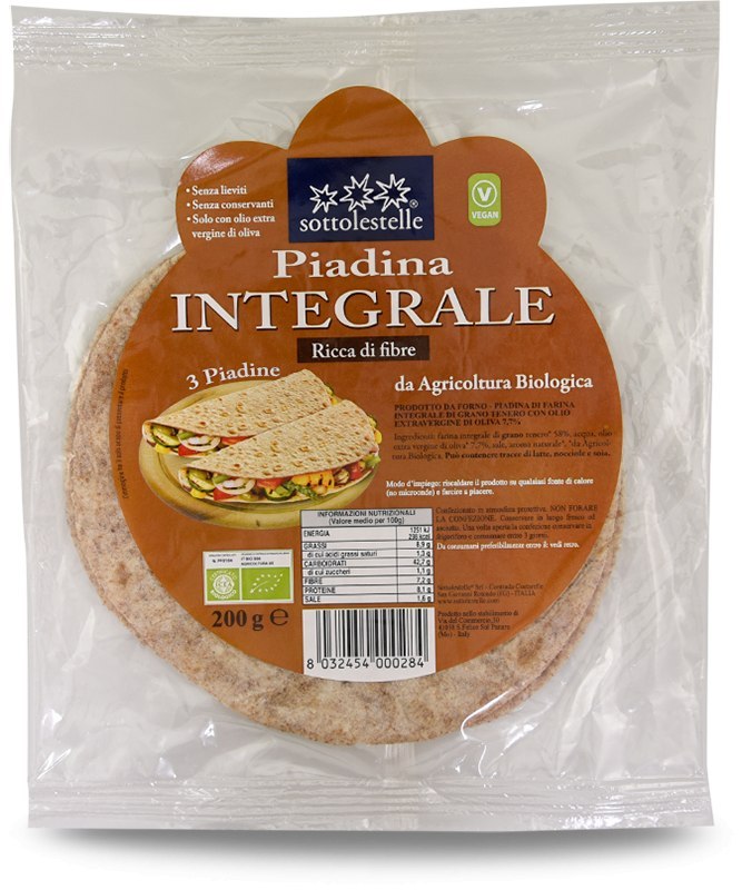 Piadina Pełnoziarnista Bio 200 G