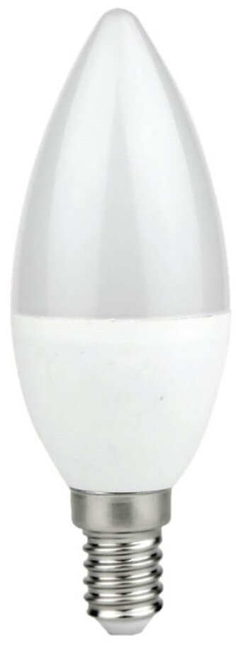 Świecznikowa żarówka EKZA8006 LED 7W E14 C37 biała zimna