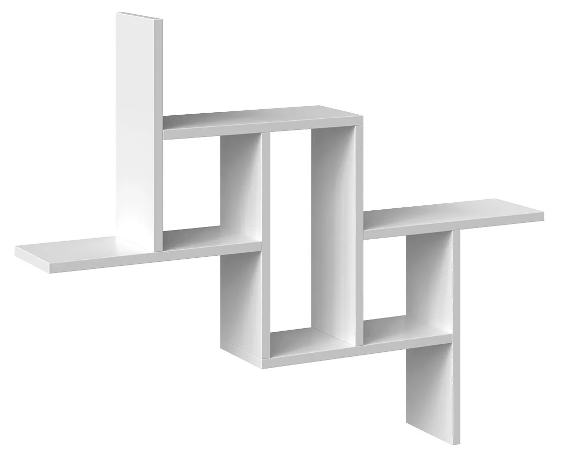 Biały skandynawski regał ścienny A4-E50