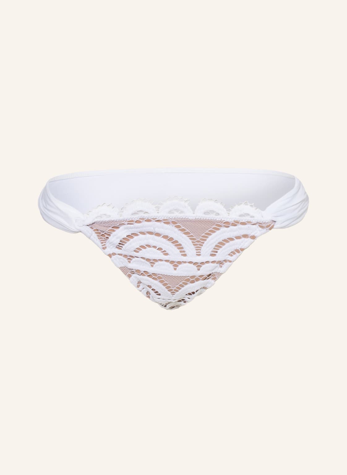 Pilyq Dół Od Bikini Trójkątnego Lace Fanned Teeny weiss