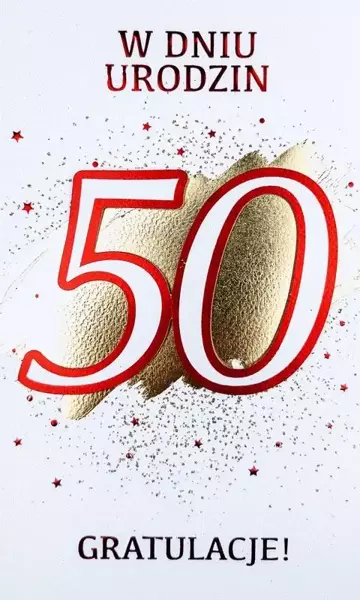 Karnet Urodziny 50 - Armin Style