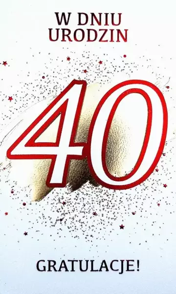 Karnet Urodziny 40 - Armin Style