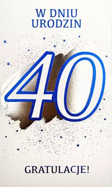 Karnet Urodziny 40 - Armin Style