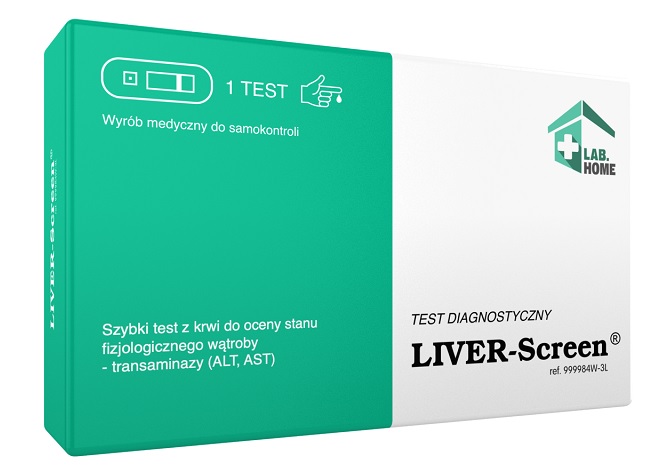ZBADAJSIE SP. Z O.O. ZBADAJSIE SP Z O.O LIVER-Screen Test do oceny stanu fizjologicznego wątroby 1 sztuka