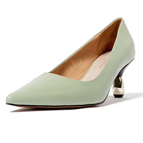 L37 HANDMADE SHOES Italian Job czółenka damskie, zielony, 39 eu
