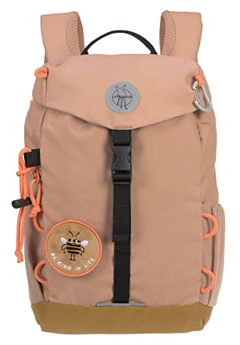 LÄSSIG Plecak do przedszkola, plecak dziecięcy z pasem piersiowym, wodoodporny, 9 litrów/mini plecak outdoorowy Nature, brązowy, XS, plecak dziecięcy