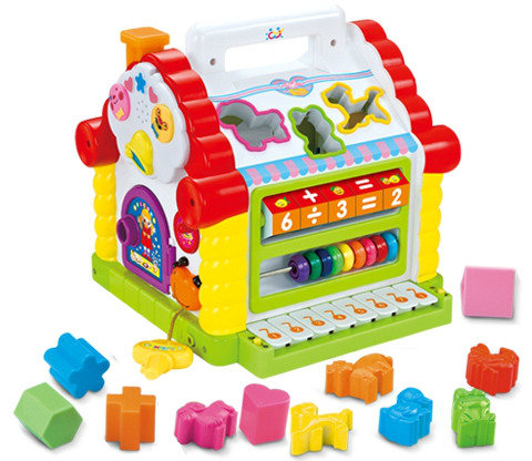 Huile Toys Interaktywny Edukacyjny Multi Domek z Pianinkiem Liczydło 1017449 739