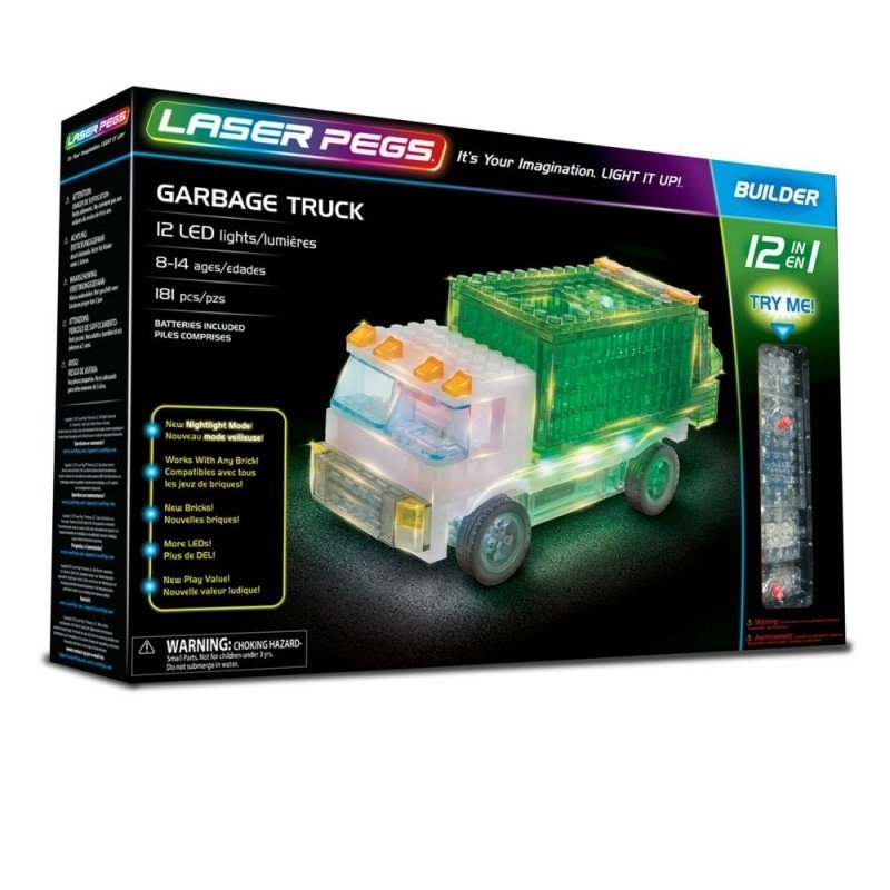 Laser Pegs 12 in 1 Garbage Truck