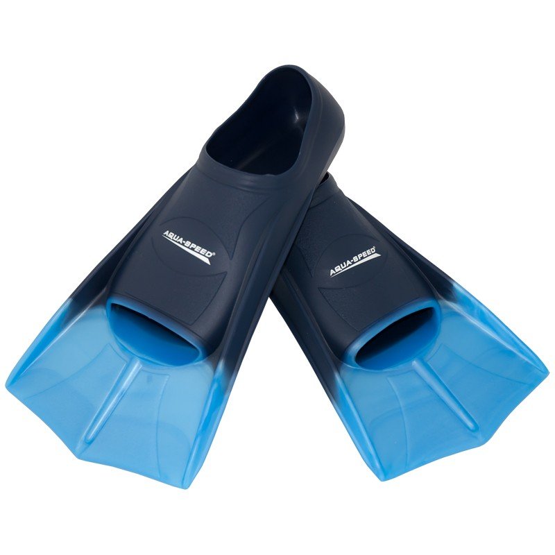 Aqua-speed Płetwy treningowe AquaSpeed krótkie 02 niebiesko-granatowe Rozmiar buta: 47-48 2722_NG_47-48