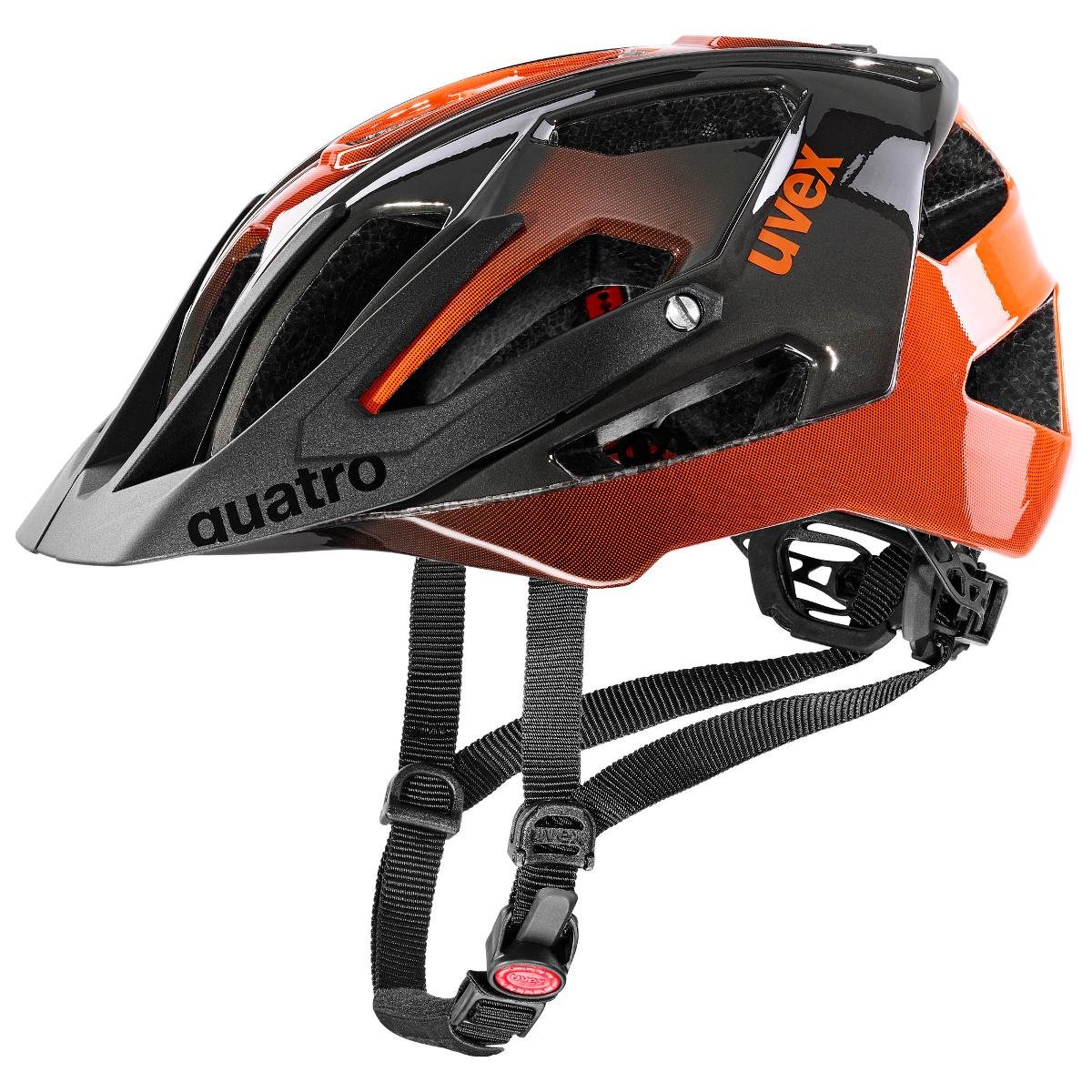 UVEX Quatro Helmet, titan/orange 56-61cm 2021 Kaski MTB S4107752817