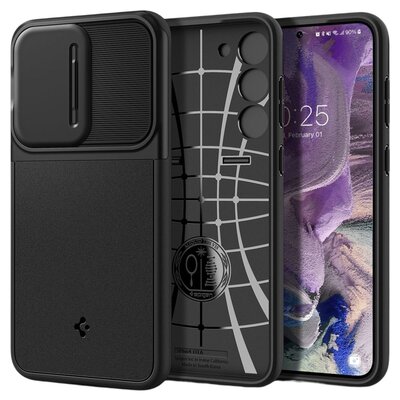 Spigen Etui Optik Armor do Samsung Galaxy S23 Czarny