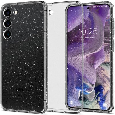Spigen Etui Liquid Crystal do Samsung Galaxy S23 Przezroczysto-brokatowy