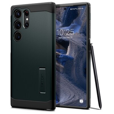 Spigen Etui Tough Armor do Samsung Galaxy S23 Ultra Zielony