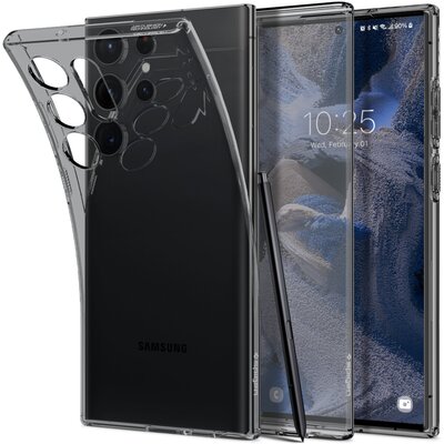 Spigen Etui Liquid Crystal do Samsung Galaxy S23 Ultra Przezroczysto-szary