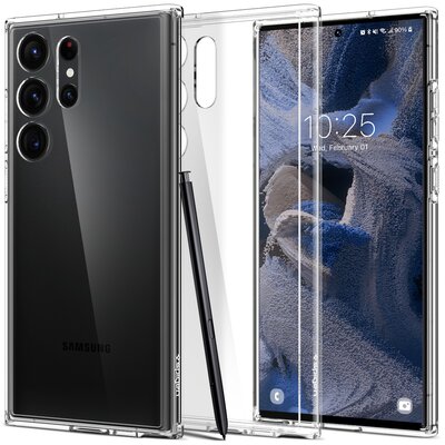 Spigen Etui Ultra Hybrid do Samsung Galaxy S23 Ultra Przezroczysty