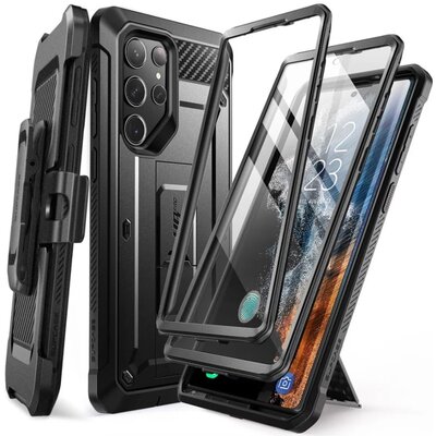 Supcase Etui ochronne Unicorn Beetle Pro 2-set do Samsung Galaxy S23 Ultra Black