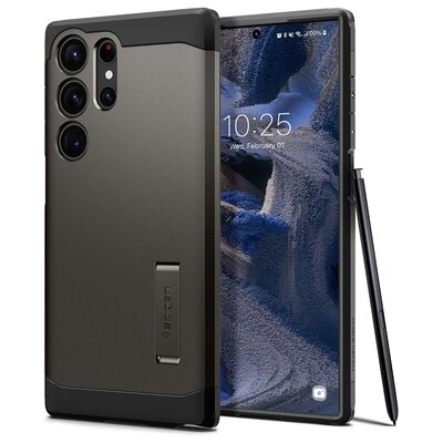 Spigen Etui Tough Armor do Samsung Galaxy S23 Ultra Brązowy