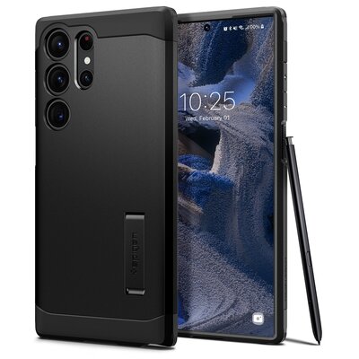 Spigen Etui Tough Armor do Samsung Galaxy S23 Ultra Czarny