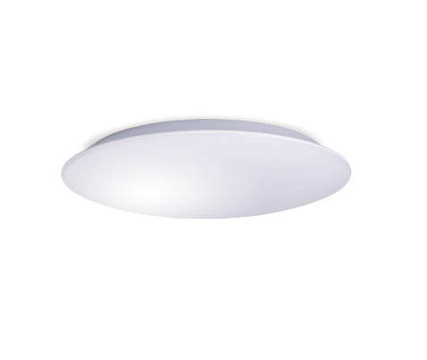Plafon LED z czujnikiem mikrofalowym okrągły Ø38cm 28W b.neutralna 4000K 2380lm AVESTA R biały klosz mleczny IP54 BRILUM