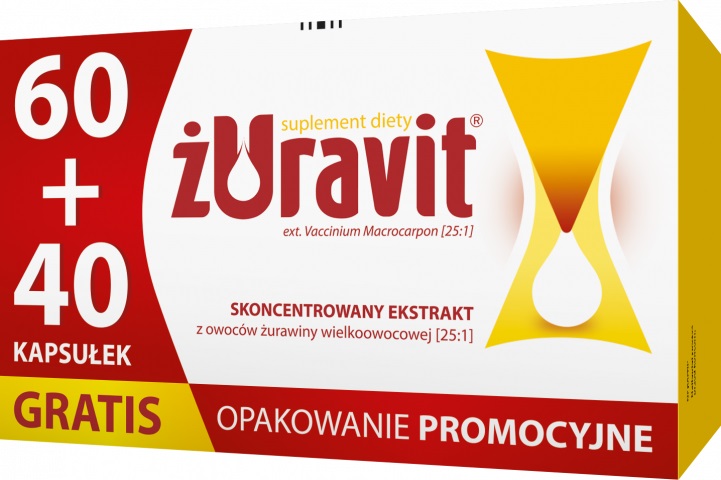POLPHARMA S.A. STAROGARD GDASKI ŻURAVIT *60+40 kaps. GRATIS