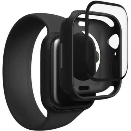 Zagg Szkło ochronne z bumperem Glass Fusion 360 Apple Watch 8/7 45 mm czarne / przezroczyste