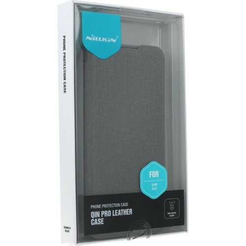 Nillkin Etui z klapką i ochroną aparatu Qin Pro Leather do Galaxy S23 5G szare