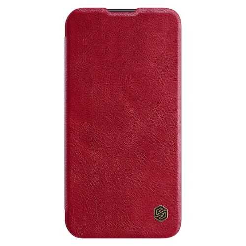 Nillkin Etui z klapką i ochroną aparatu Qin Pro do Samsung Galaxy S23 czerwone