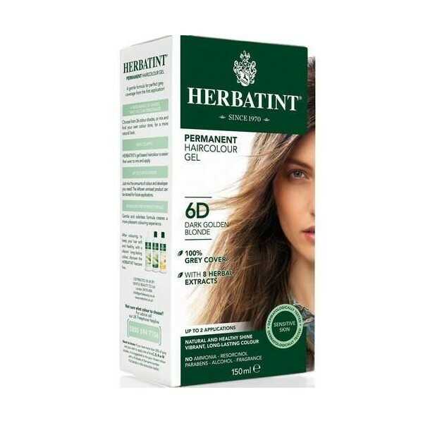 Herbatint Farba 150ml, Herbatint Farba 150ml: 6D Ciemny Złoty Blond