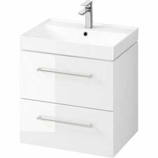 Szafka Wisząca Podumywalkowa Cersanit Larga 60 z umywalką biały