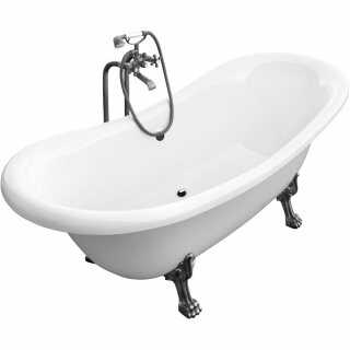 BESCO Wanna wolnostojąca AMELIA 190x77 cm nogi chrom WKA-190W+CH