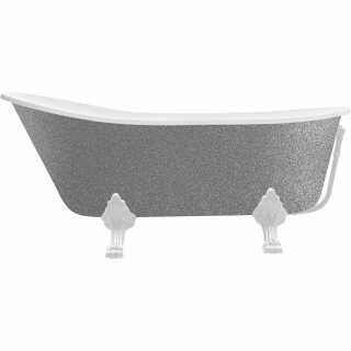 Besco WAO-160-GSW OLAYA GLAM SREBRNA wanna wolnostojąca 160 x 68nogi białe