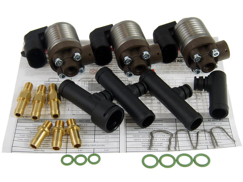 Listwa wtryskowa ACW031-3 BFC 3 cyl. z trójnikami