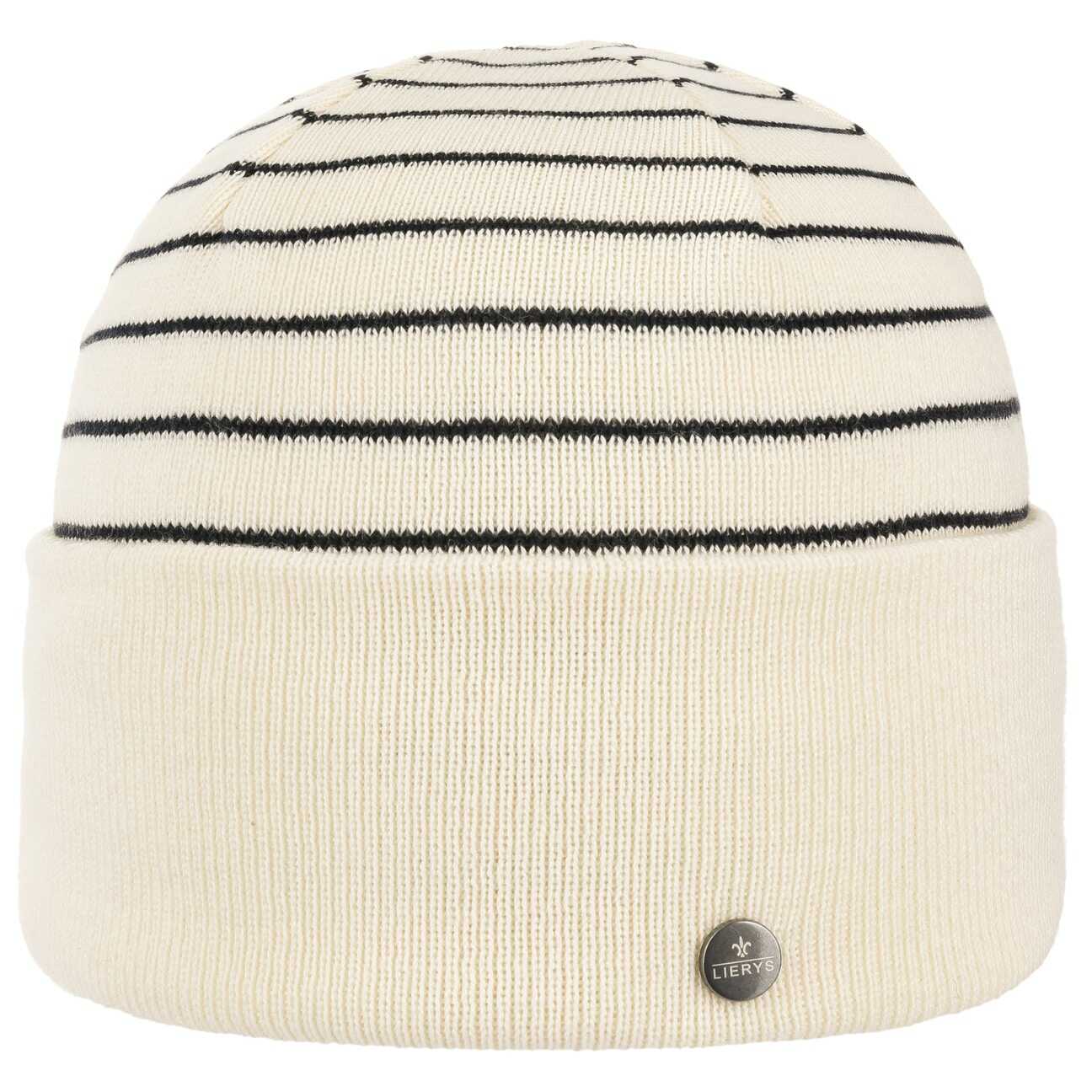 Czapka z Mankietem Organic Cotton by Lierys, biały, One Size