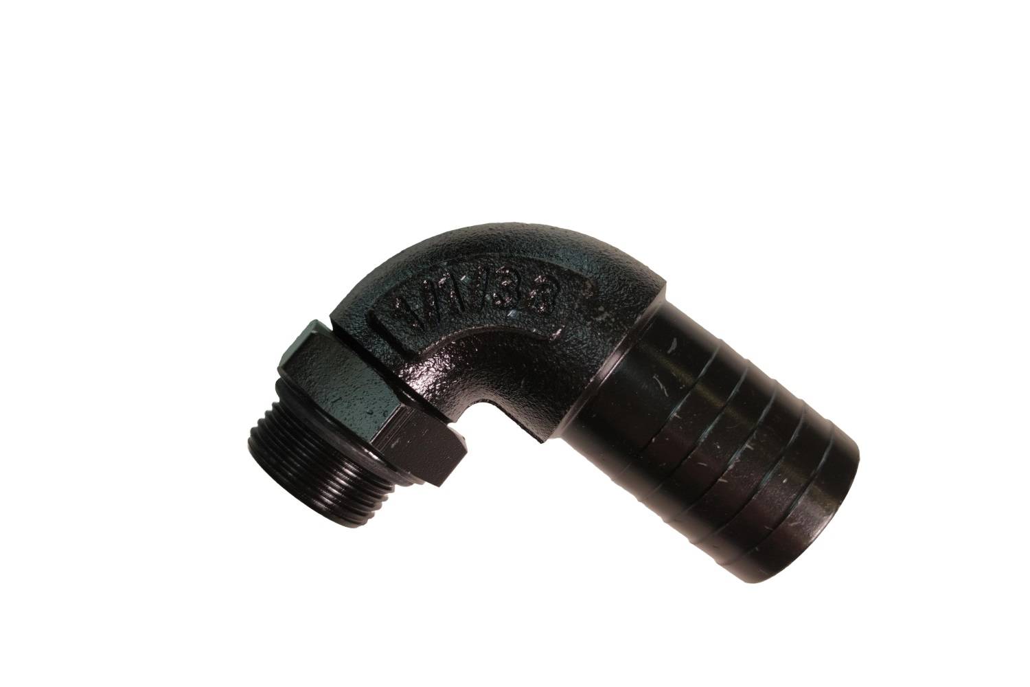 Króciec ssawny stalowy 1″/90°/38mm kolanko ssące
