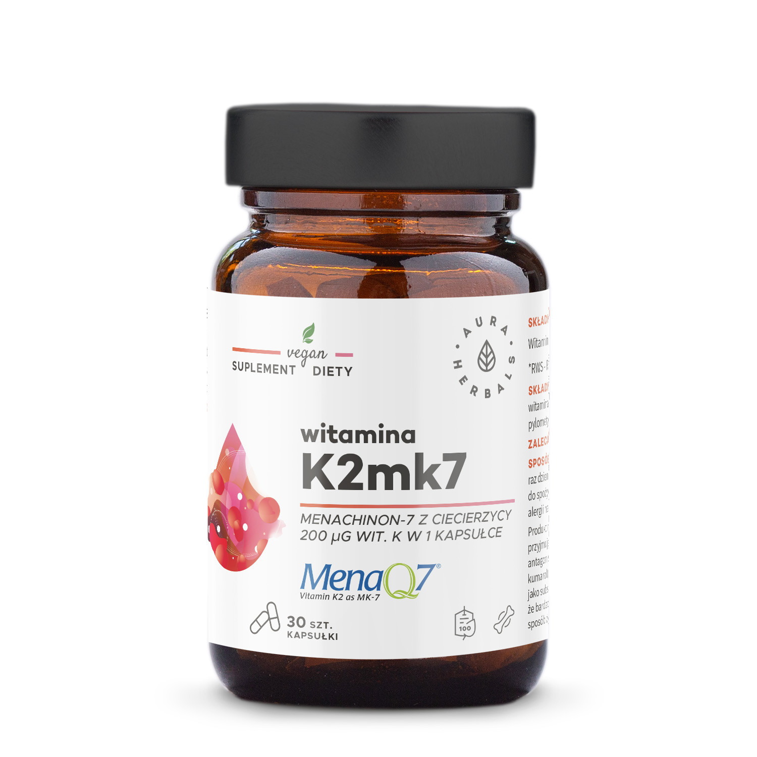 Witamina K2MK7 MenaQ7® 200 μg, kapsułki 30 szt.