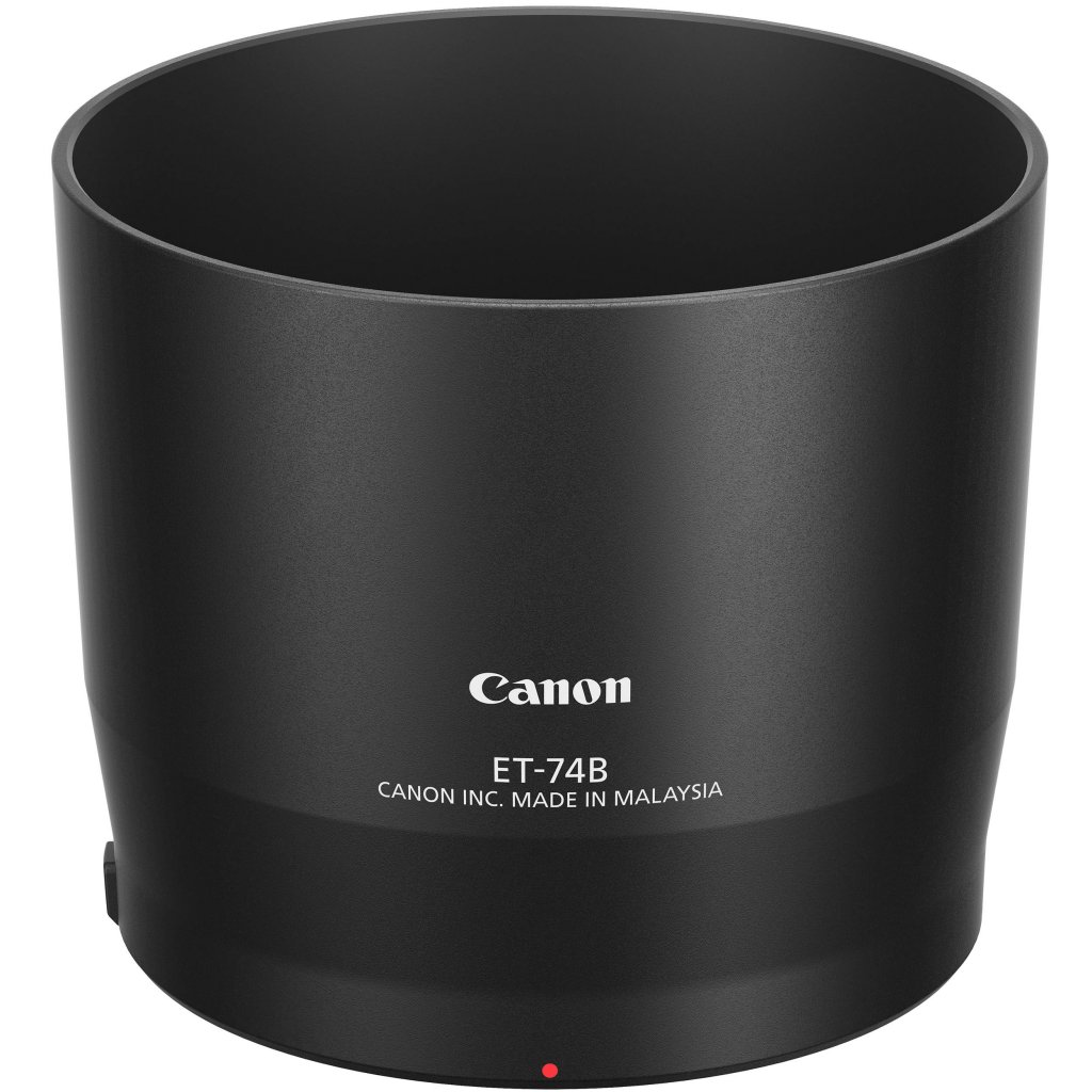 Canon 0578 °C001 ET-74B odporne na światło przysłony na teleobiektyw EF 70 300 MM (1: 4 5,6 IS II USM) czarna 0578C001