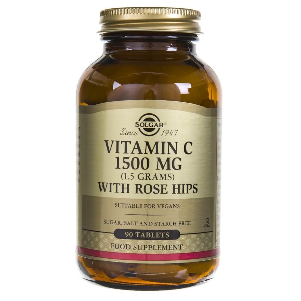 Solgar Witamina C z Dziką Różą 1500 mg - 90 tabletek SOL2420