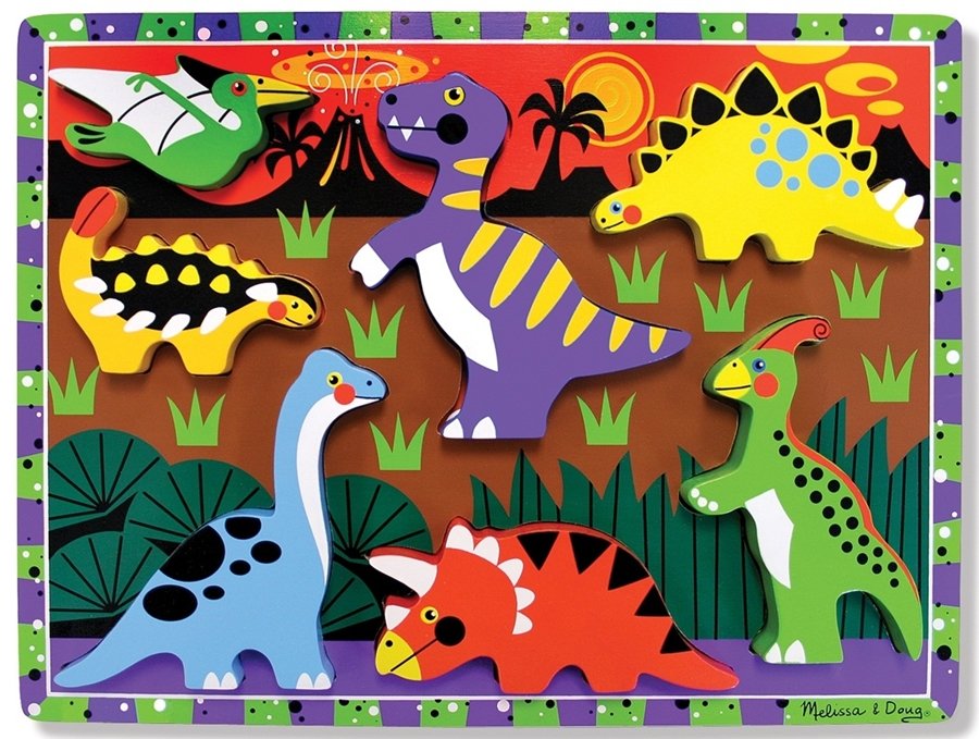 Melissa & Doug Puzzle drewniane Dinozaury 13747