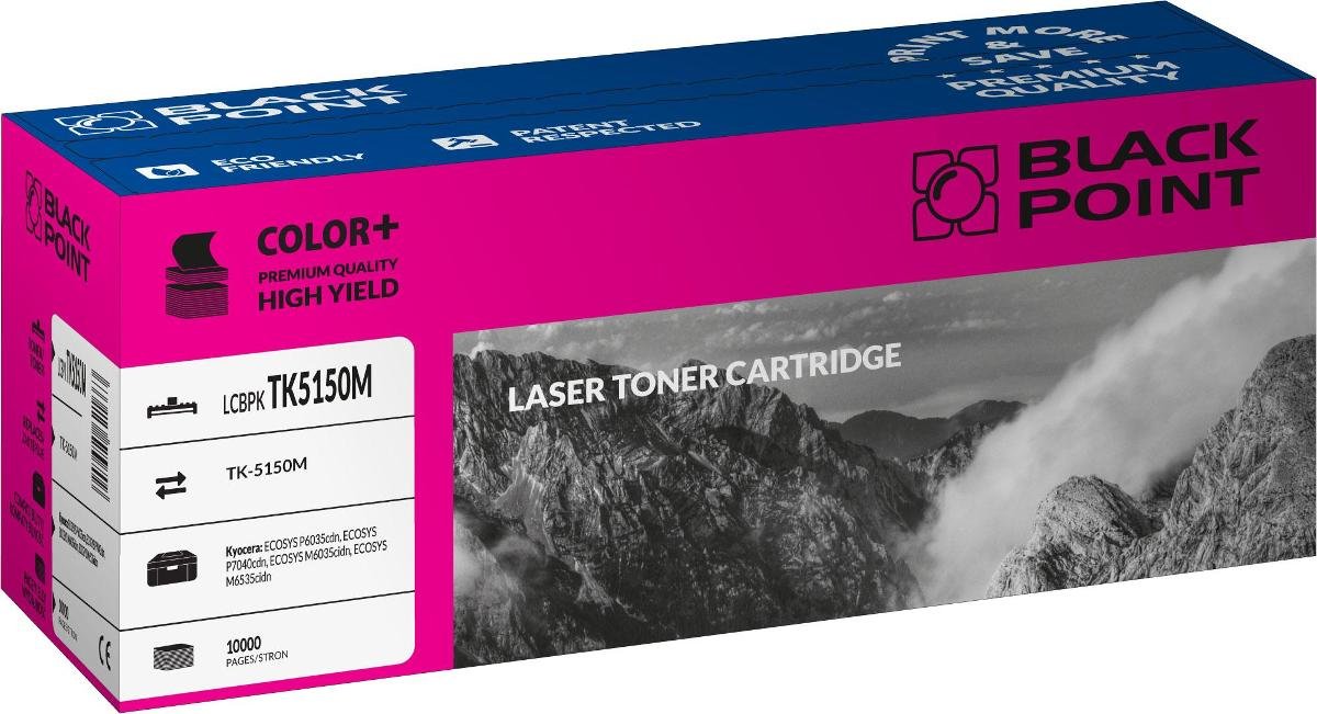Black Point Toner zgodny z Kyocera TK-5150M Magenta produkcji 10000 stron