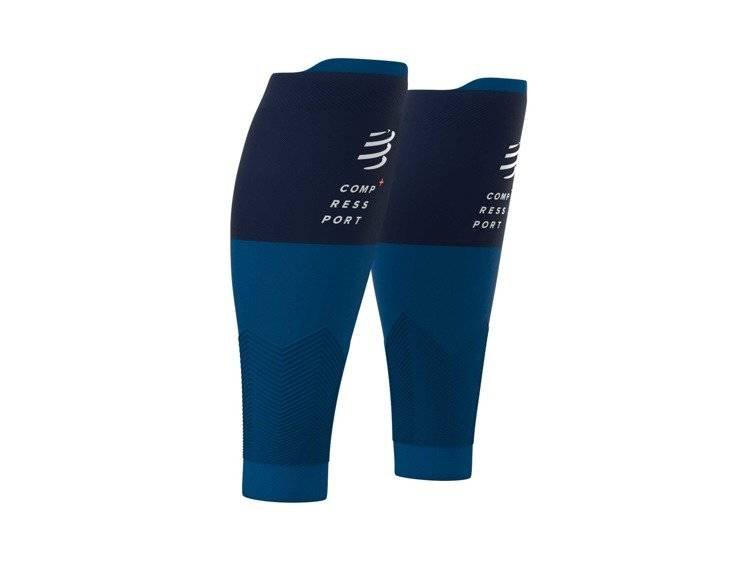 Opaski kompresyjne COMPRESSPORT R2V2 BLUE - T4 (42-46cm)