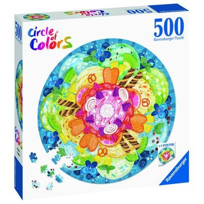 Puzzle RAVENSBURGER Paleta kolorów Lody 17348 (500 elementów)
