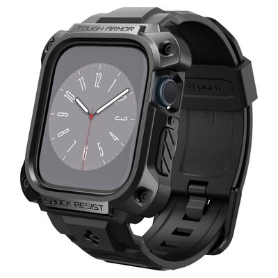 Spigen Etui z paskiem Tough Armor Pro do Apple Watch 8/7 45mm, czarne