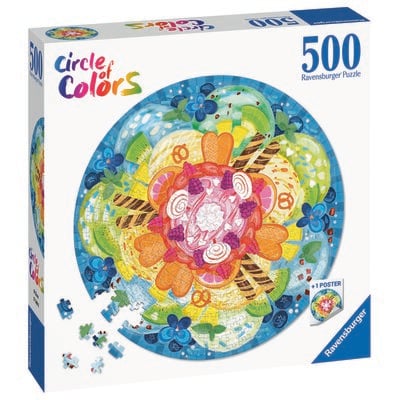 Puzzle RAVENSBURGER Paleta kolorów Lody 17348 (500 elementów)