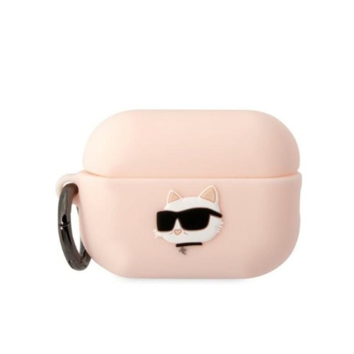 Karl Lagerfeld etui do Airpods Pro 2 KLAP2RUNCHP różowe 3D Silicone NFT Karl