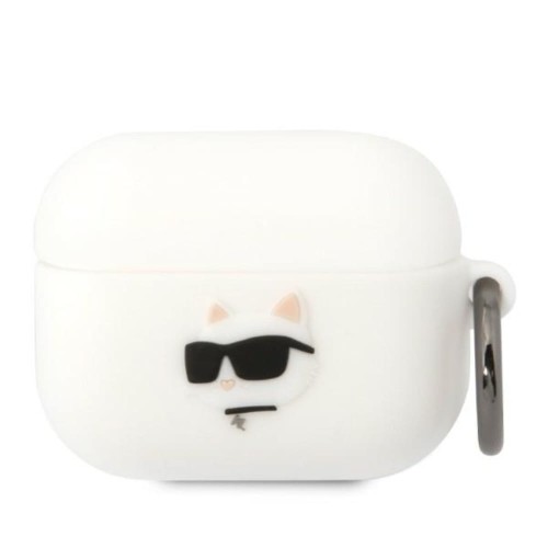 Karl Lagerfeld etui do Airpods Pro KLAPRUNCHH białe 3D Silicone NFT Karl