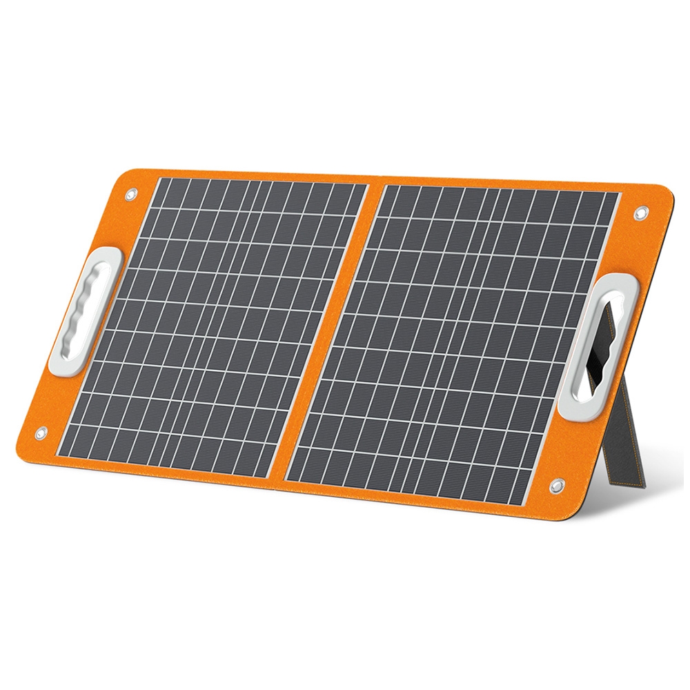 Flashfish TSP18V 60W Foldable Solar Panel, Portable Solar Charger with DC Outputs, 2 USB Outputs