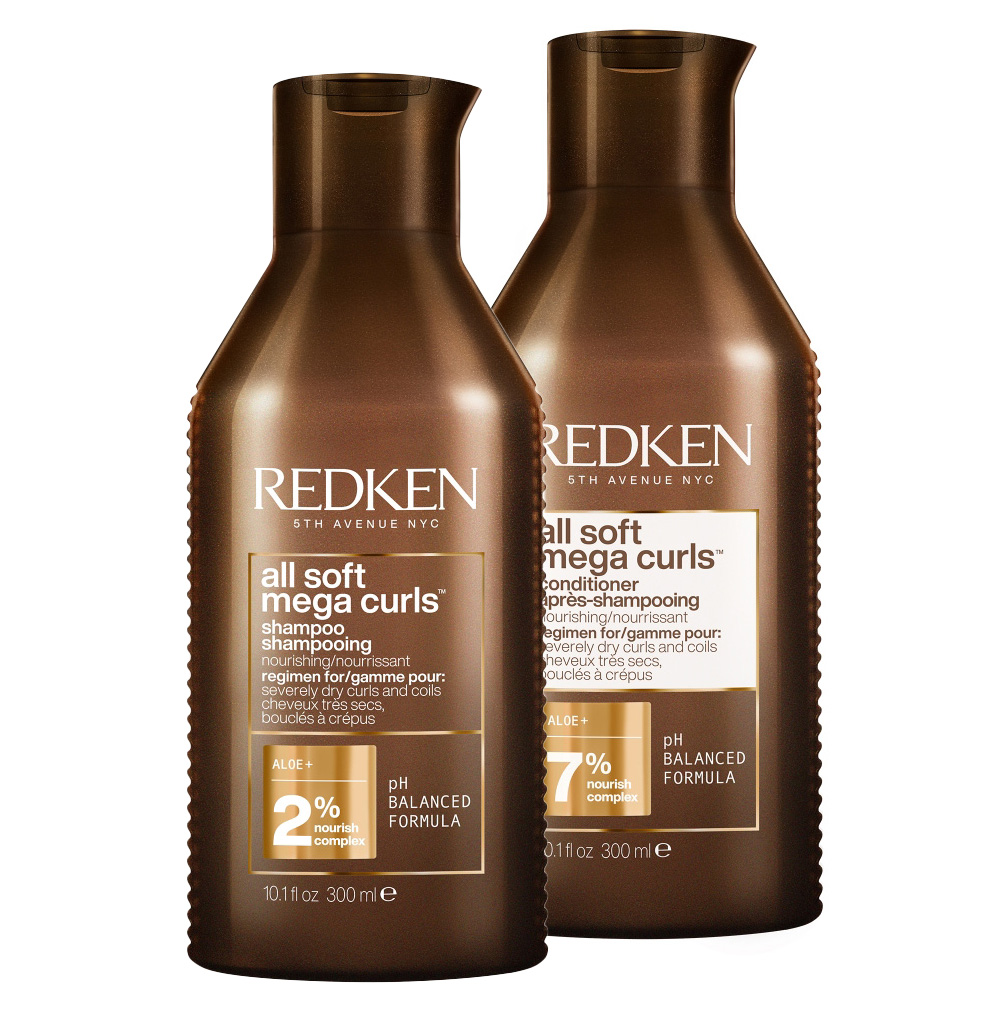 Redken All Soft Mega Curls, zestaw intensywnie nawilżający, szampon + odżywka
