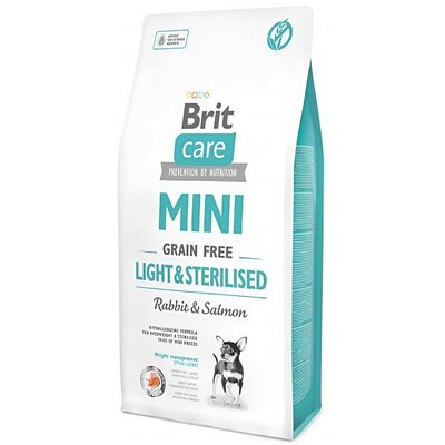 Brit Care Mini Light&Sterilised Rabbit&Salmon 2 kg