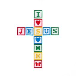 Krzyż - I LOVE JESUS, JESUS LOVE''S ME - 10 cm